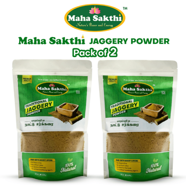 Mahasakthi Traditional Jaggery Powder (Pack of 2 Pouches)