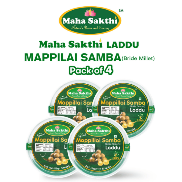 Mahasakthi Special Mappilai Samba Laddu (Bride Groom - Pack of 4)