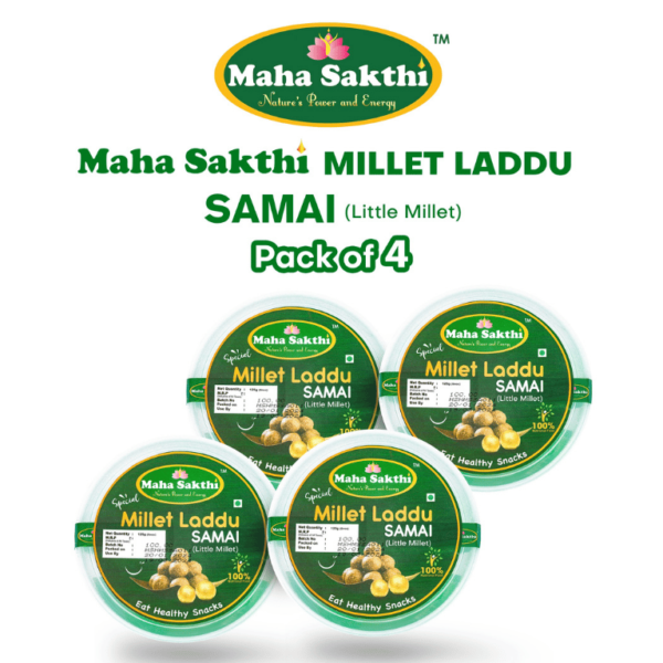 Mahasakthi Special Millet Laddu Samai (Little Millet - Pack of 4)