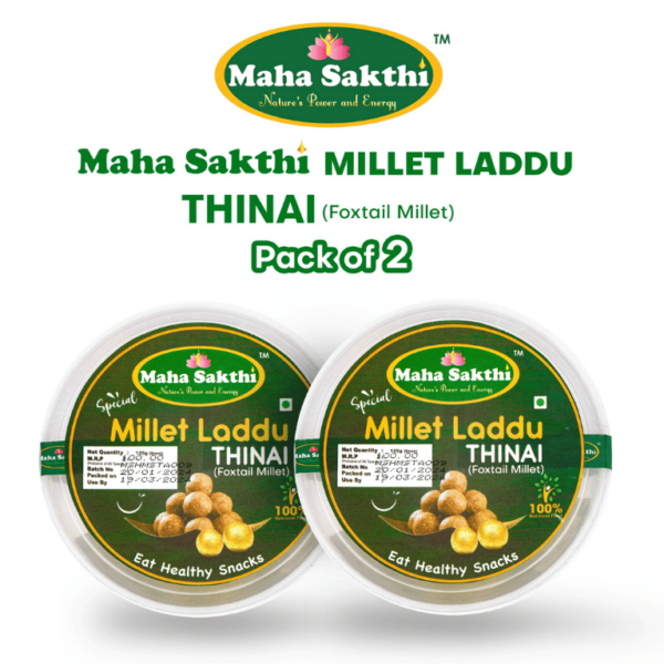 Mahasakthi Special Millet Laddu Thinai (Foxtail Millet -Pack of 2)