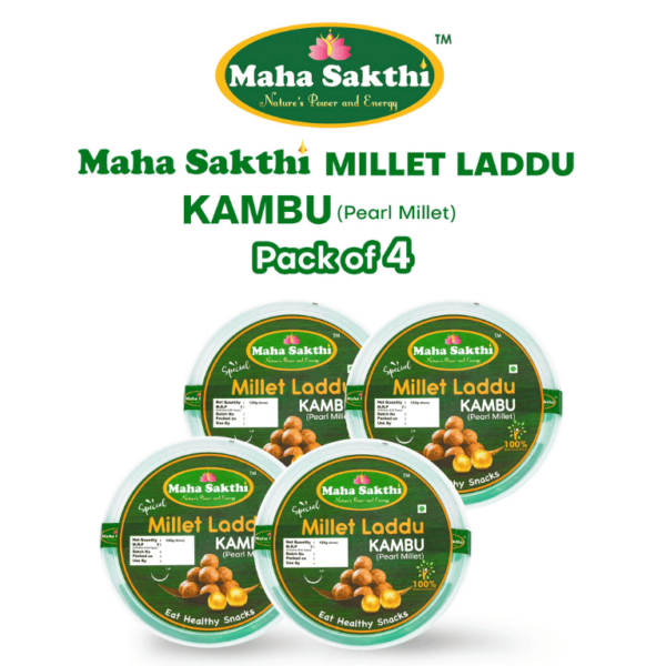 Mahasakthi Special Millet laddu kambu (Pearl - Pack of 4)