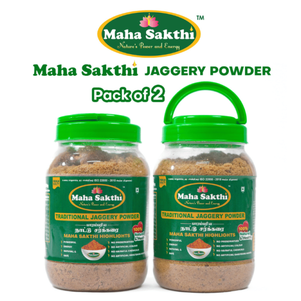 Mahasakthi Traditional Jaggery Powder (Pet Bottle Pack of 2)